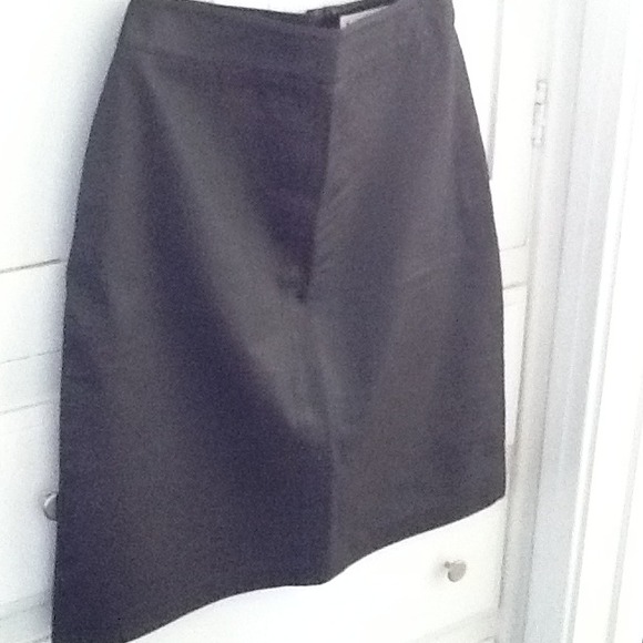 Brown Leather Skirt