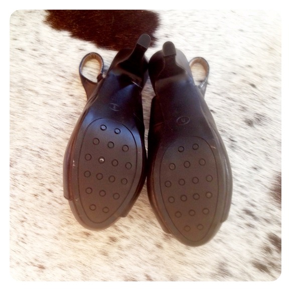 Shoes - HALF OFF SALE | Black RUFFLED Heel Shoes - HALF OFF SALE | Black RUFFLED Heel