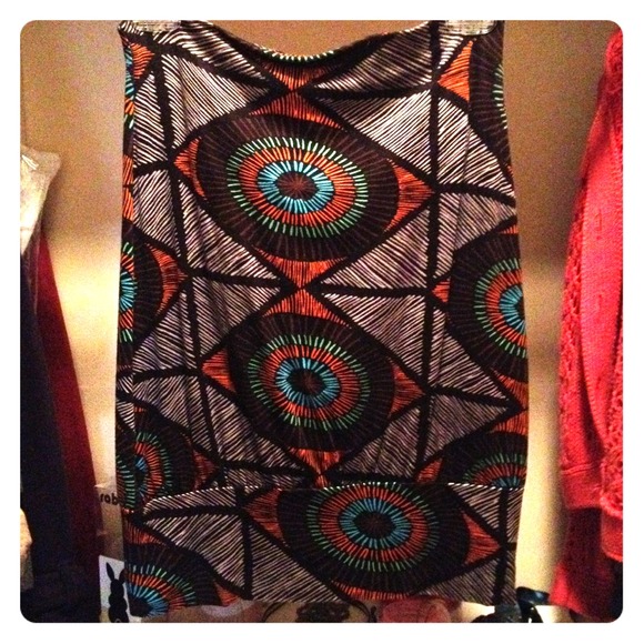 Tribal print tube top RESERVED