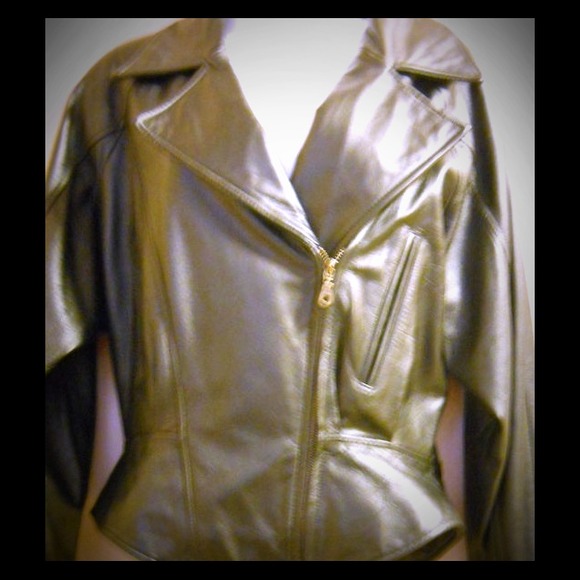 Real leather black jacket