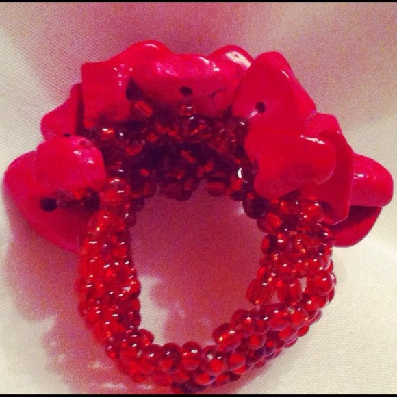 Red stone ring - Picture 2 of 2