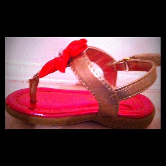 Pink/gold sandals