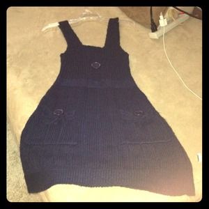 Navy Sweater dress great with tights or leggings