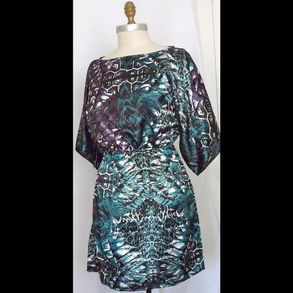 Reserved @ashley1985 Angie Satin Pattern Dress