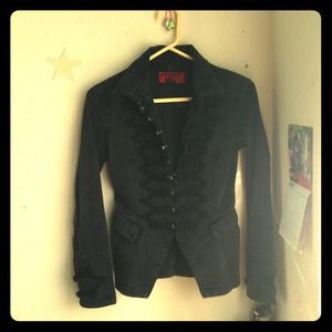 Tripp NYC Black Button-Zipper Jacket