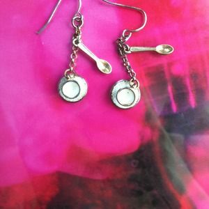 Teacup and Spoon Earrings