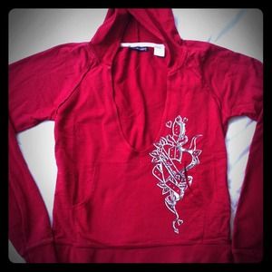 Nice red hoodie, SOLD as a bundle