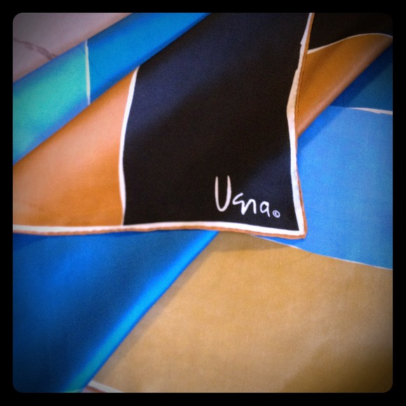 SOLD Vintage Vera silk color block scarf