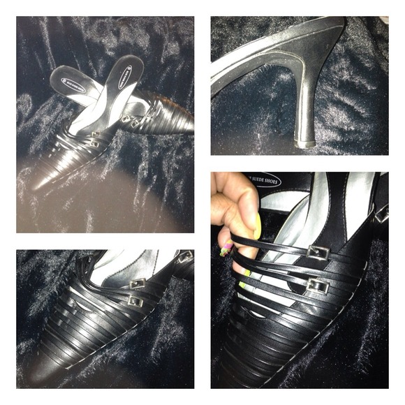 🔴Reserved Black Slide Shoe & Snake Print Belt🔴