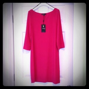 ABS Collection pink shift dress, medium. NWT.