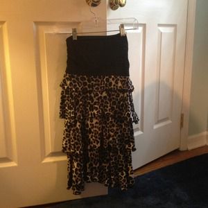 Express strapless dress
