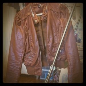 Pho Leather jacket(: