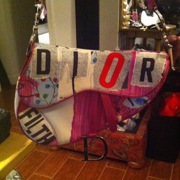 Dior Handbags - Authentic Christian Dior Saddle Bag