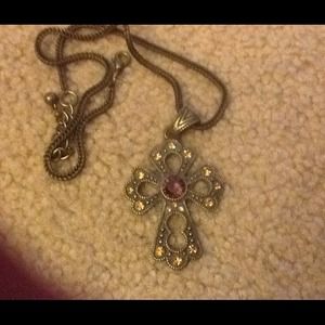 Cross necklace.
