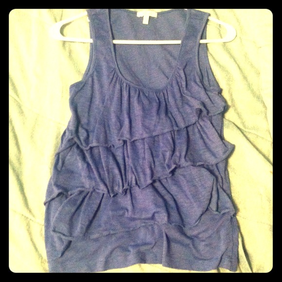 Cobalt blue layered tank top