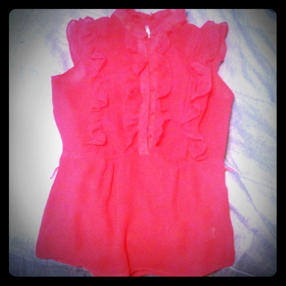 Hot pink blouse