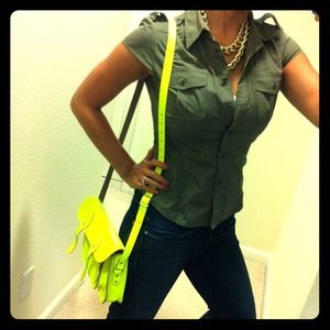 SOLD!! Club Monaco safari style button down