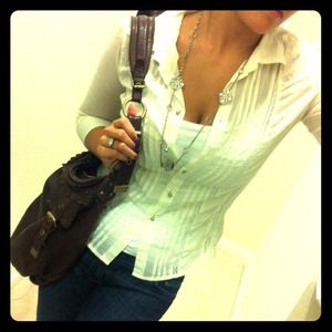SOLD!! Brand new with tag DKNY tuxedo button down
