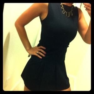 SOLD!! Little black dress with pleated drop waist