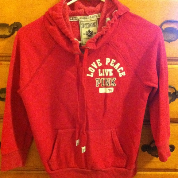 Red half sleeve V.S Hoodie