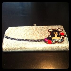 Vintage Poison Clutch - Silver