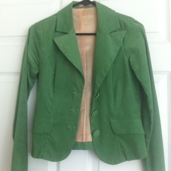 Green blazer jacket