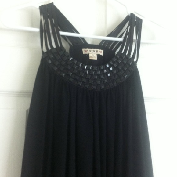 Black studded tunic
