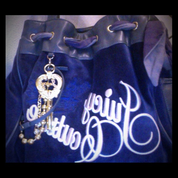 Navy and light blue juicy couture bag