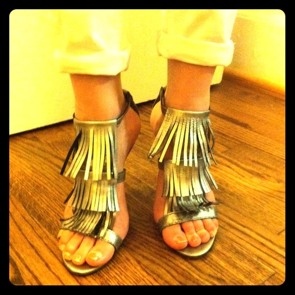 Disco Fringe Heels
