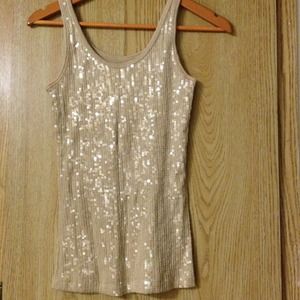Sequin tank top