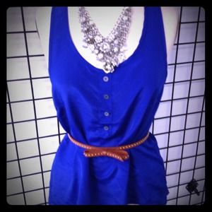 Royal tank with button front