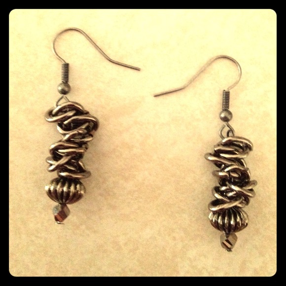 Gunmetal earrings