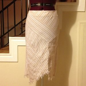 SOLD!!! BCBG linen stripe skirt