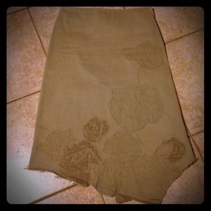 REDUCED!! Khaki flower skirt