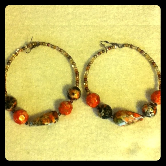 Gorgeous large handmade ear candy