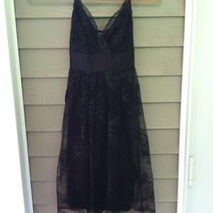 Black lace dress