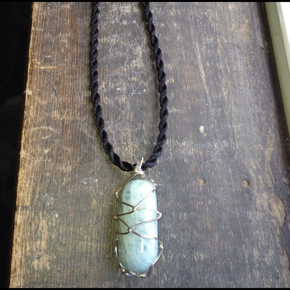 Amazonite wire wrap, hand crafted