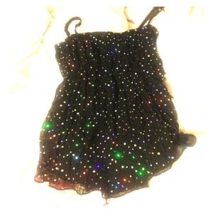 Tank cami black with sequins