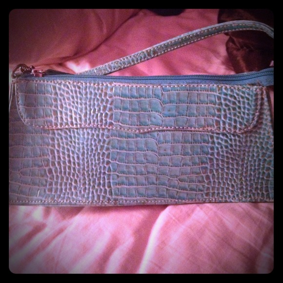 Faux snakeskin bag