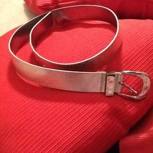 Shiny metallic leather Michael Kors Belt