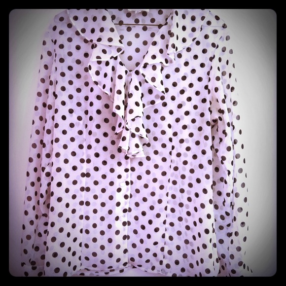 Polka dot vintage blouse