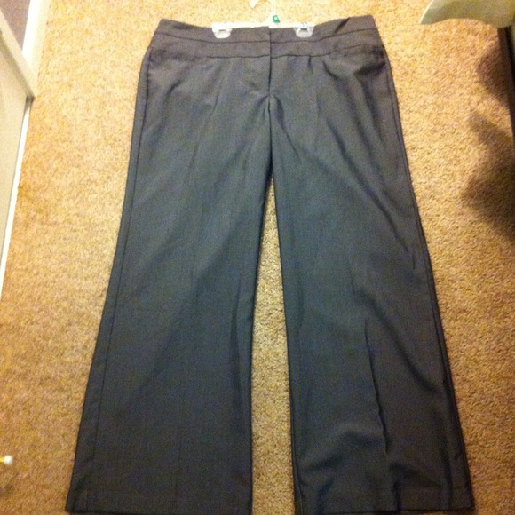 Maurice's dark grey slacks