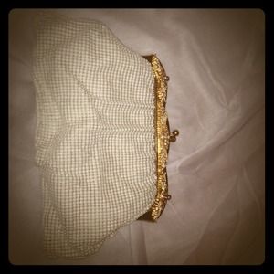 Vintage chain metal clutch