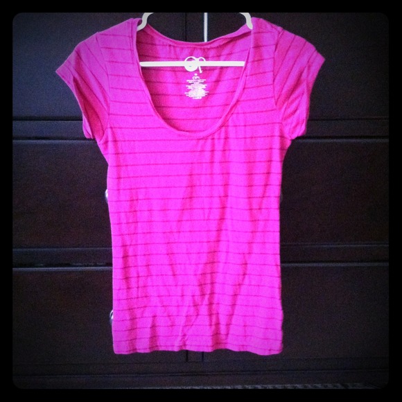 Pink striped shirt