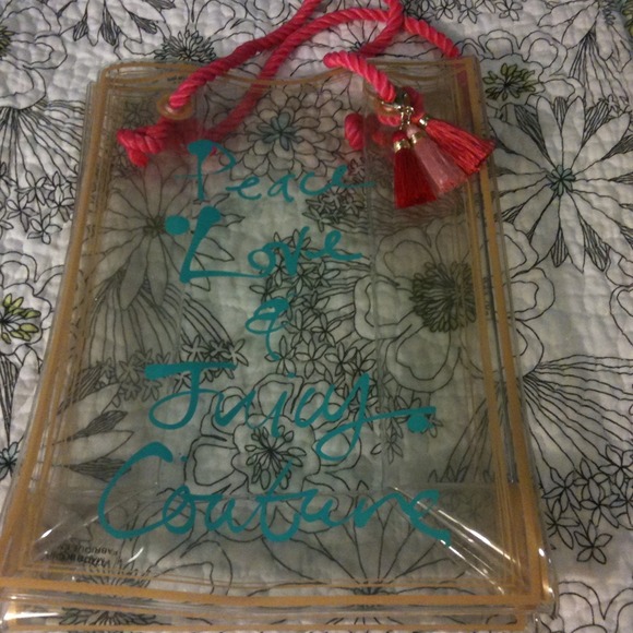 ⚠SOLD⚠Juicy couture clear bag