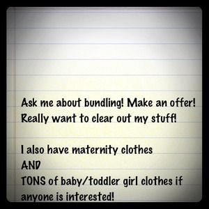 Bundles, clothes, maternity, baby girl clothes