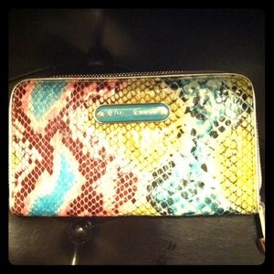 Betsy Johnson snakeskin wallet
