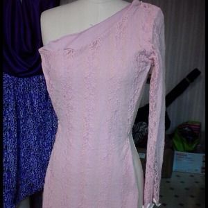 one sleeve mini dress