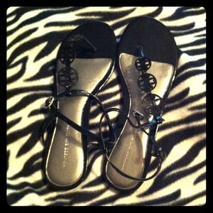 Classic black sandals - only worn once