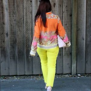 H&M Tops - Bright Scarf-Print Blouse H&M Tops - Bright Scarf-Print Blouse